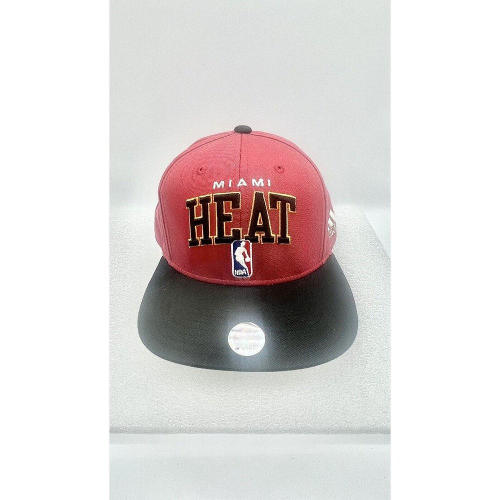 Miami Heat Snapback Hat Cap "Classic Arch" by Adidas NBA Caps